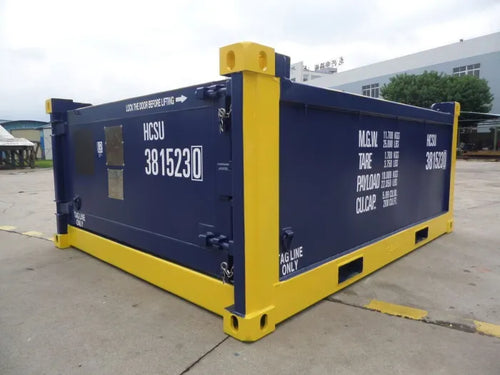 10ft dnv 2.7 1 half height open top containers