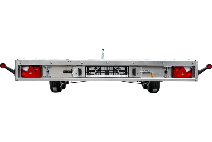 UNIPLAT 600 ALU two-axle aluminum platform recovery vehicle, 3500 kg GVWR, with loading ramps