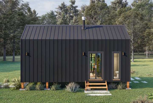 164-TRM Modern Eco-Friendly Wooden Kit Home With Bedroom, Bathroom & Kitchen (468 sq ft)