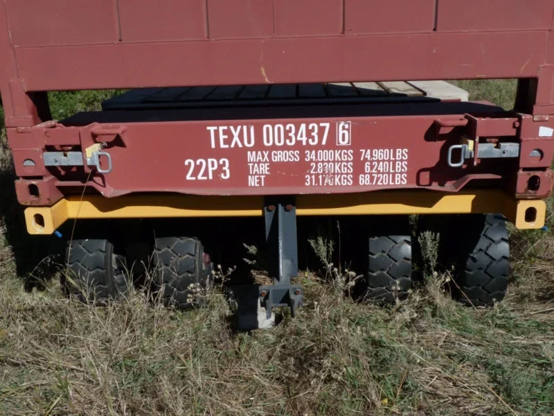20′ Flat Rack Shipping Container – One Trip, For Equipment, Oversize Items