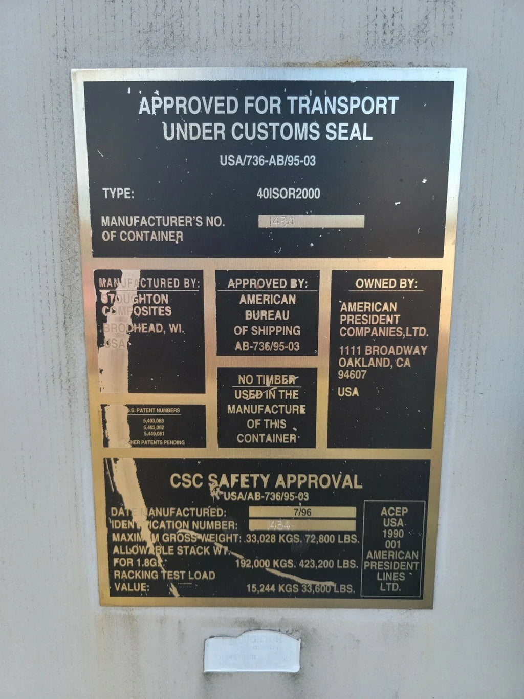 Stoughton Shipping Container (40ft)
